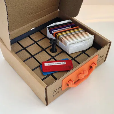 Miếng insert mẫu filament cho hệ organizer Prusament Box Storage