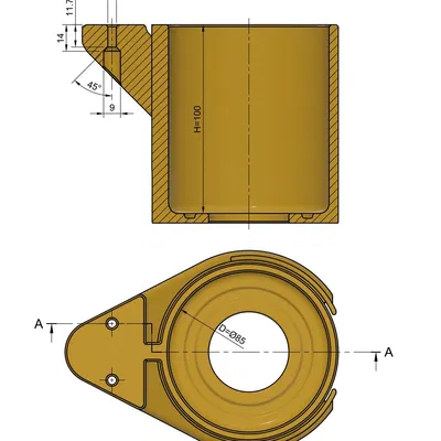 Giá đỡ ly gắn dưới bàn (hơi quá xịn) – Desk Cup Holder