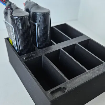 Hộp/khay sắp xếp pin (xe RC và khác) cho 8 viên