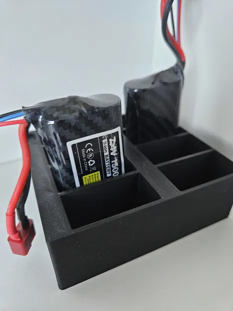 Hộp/khay sắp xếp pin (xe RC và khác) cho 8 viên - Image 2