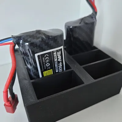 Hộp/khay sắp xếp pin (xe RC và khác) cho 8 viên