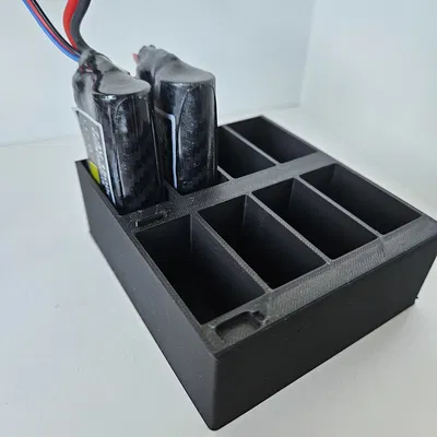 Hộp/khay sắp xếp pin (xe RC và khác) cho 8 viên