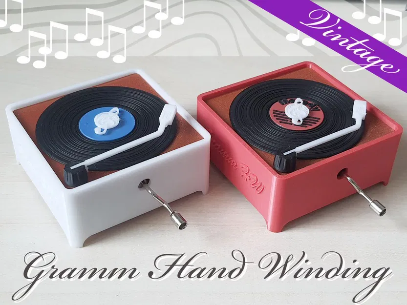Gramm Tune (Hand Winding) – Hộp nhạc quay tay - Image 1