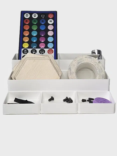 Khay Organizer Để Bàn Gọn Nhẹ Với Các Khay Nông Phía Trước - Image 2