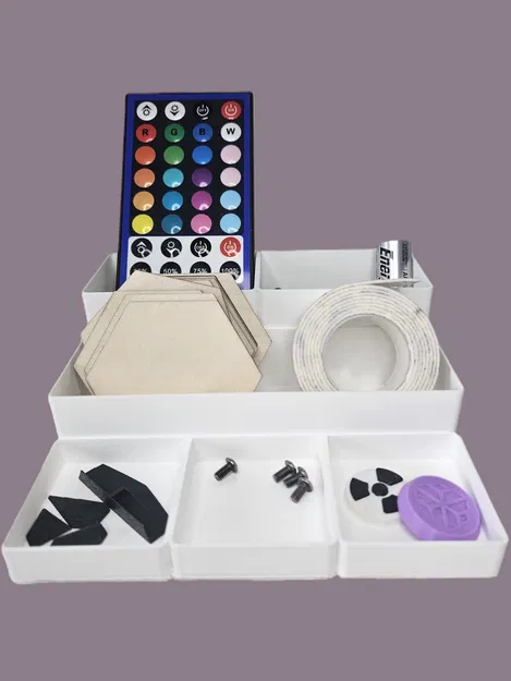 Khay Organizer Để Bàn Gọn Nhẹ Với Các Khay Nông Phía Trước - Image 3