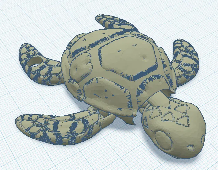 Móc Khóa Rùa Khớp Nối (Articulated Turtle Keychain) - Image 1