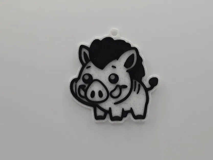 Móc Khóa Heo Rừng Dễ Thương (Cute Wild Boar Keychain) - Image 1