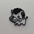 Móc Khóa Heo Rừng Dễ Thương (Cute Wild Boar Keychain) - Thumbnail 1