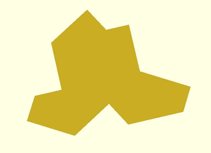 Einstein Tile (Aperiodic Monotile) – STL + OpenSCAD - Image 1