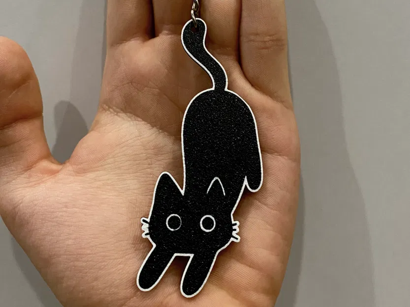 Móc khóa Mèo Đen (Black Cat Keychain) - Image 1