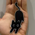Móc khóa Mèo Đen (Black Cat Keychain) - Thumbnail 1