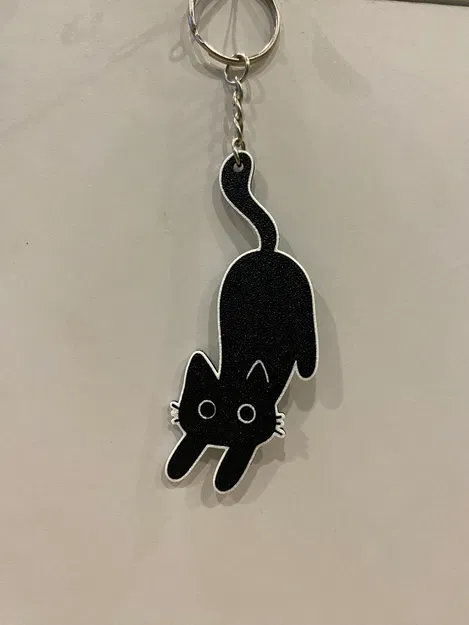 Móc khóa Mèo Đen (Black Cat Keychain) - Image 2