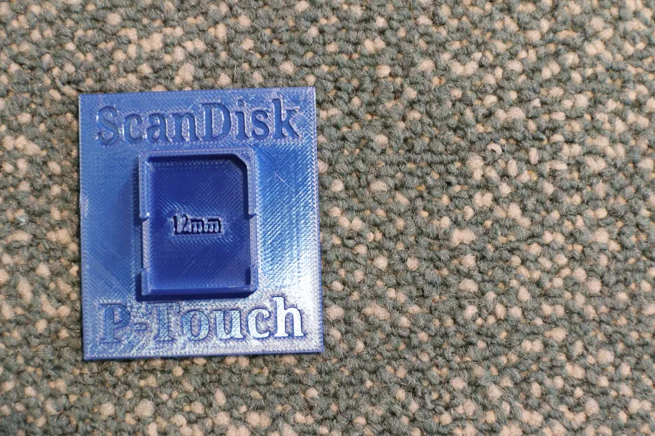 Bộ hỗ trợ dán cho thẻ SD với băng P‑Touch - Image 1