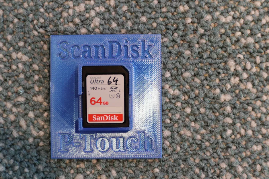 Bộ hỗ trợ dán cho thẻ SD với băng P‑Touch - Image 2