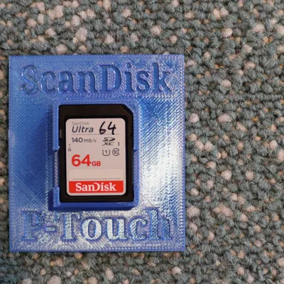 Bộ hỗ trợ dán cho thẻ SD với băng P‑Touch