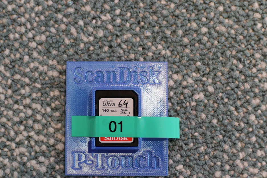 Bộ hỗ trợ dán cho thẻ SD với băng P‑Touch - Image 3