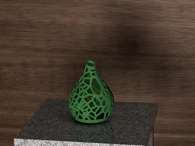 Nest Voronoi Vase – Bình Voronoi trang trí - Image 2