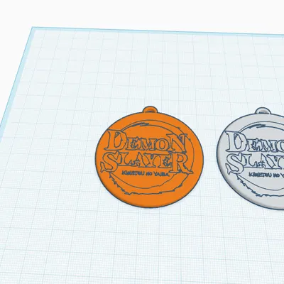 Móc khóa logo Demon Slayer