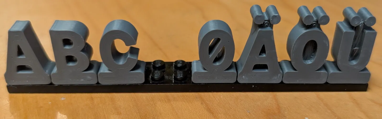 Chữ cho plate LEGO – kèm FreeCAD .fcstd để remix dễ dàng - Image 1