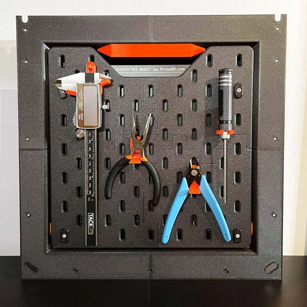 Mod SKADIS cho Prusa CORE One/+ (giá treo dụng cụ & holder build plate) - Image 6