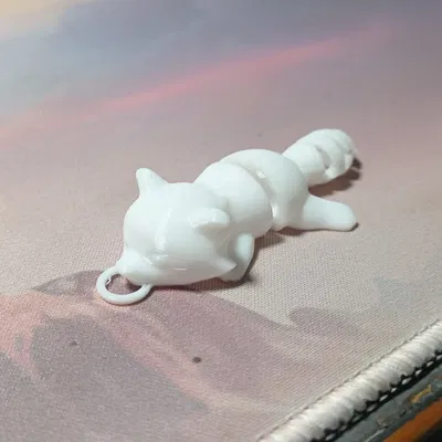 Flexi Lazy Raccoon – Đồ chơi fidget khớp nối dạng keychain