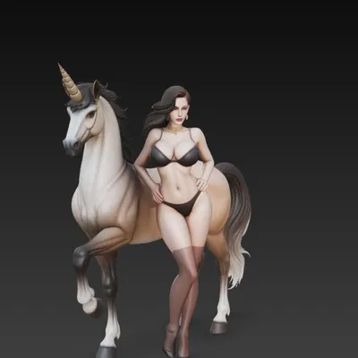 Người phụ nữ với kỳ lân 2