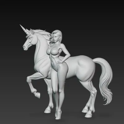 Người phụ nữ với kỳ lân 2