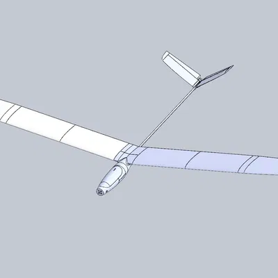 Máy bay lượn RC Motorglider sải cánh 1.7m (in 3D)