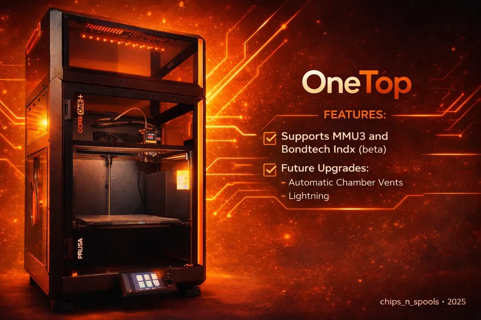 OneTop – Top Enclosure Modular cho Prusa Core One/Core One+ (MMU/INDX) - Image 2