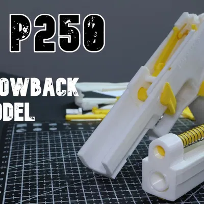 Sig P250 Toy Blowback Pistol - Súng đồ chơi blowback (STL)