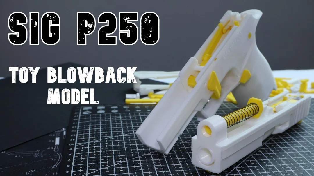 Sig P250 Toy Blowback Pistol - Súng đồ chơi blowback (STL) 1