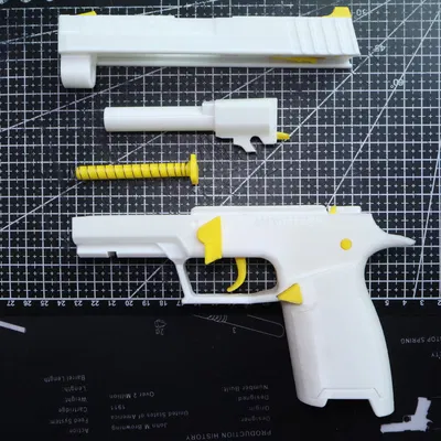 Sig P250 Toy Blowback Pistol - Súng đồ chơi blowback (STL)