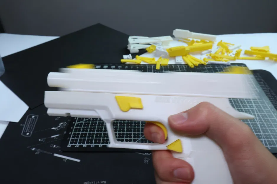 Sig P250 Toy Blowback Pistol - Súng đồ chơi blowback (STL) - Image 9