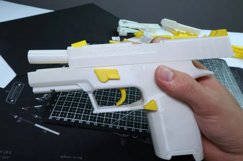 Sig P250 Toy Blowback Pistol - Súng đồ chơi blowback (STL) - Image 11