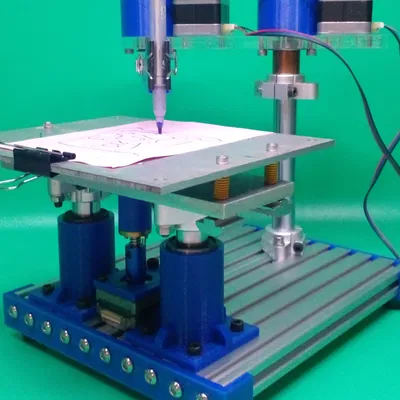 Tay Robot Scara Tự Làm Vẽ Plotter + DIY Z Axis Slide