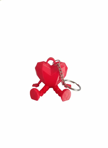 Trái Tim Dạng Ngồi Có Lỗ Móc Móc Khóa - Image 1