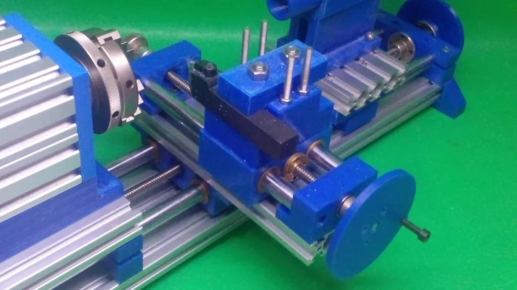 Máy tiện DIY dùng hand wheel tự chế (3D Printer) - Homemade Hand Wheel DIY Lathe - Image 1