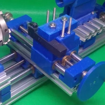 Máy tiện DIY dùng hand wheel tự chế (3D Printer) - Homemade Hand Wheel DIY Lathe