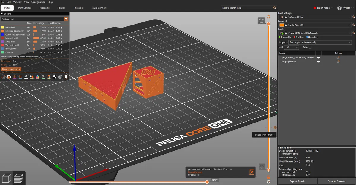 Chân bóng squash cho Prusa Core One/+ LFS: nhẹ hơn, nhanh hơn, cứng hơn chút - Image 11