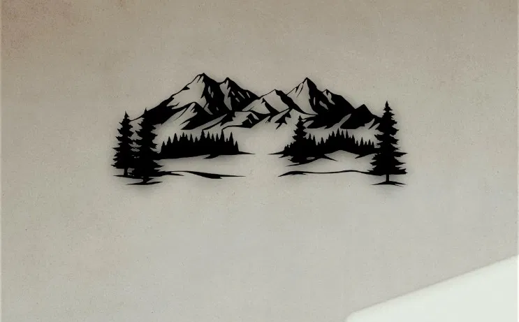 Nature Wall Art – Tranh treo tường 3D tối giản - Image 1