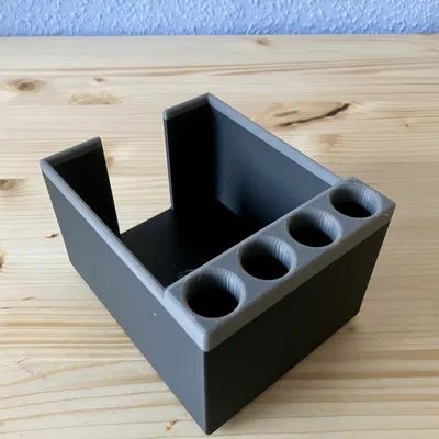 Hộp giấy note kèm giá giữ bút (Notizenbox mit Stifthalter)