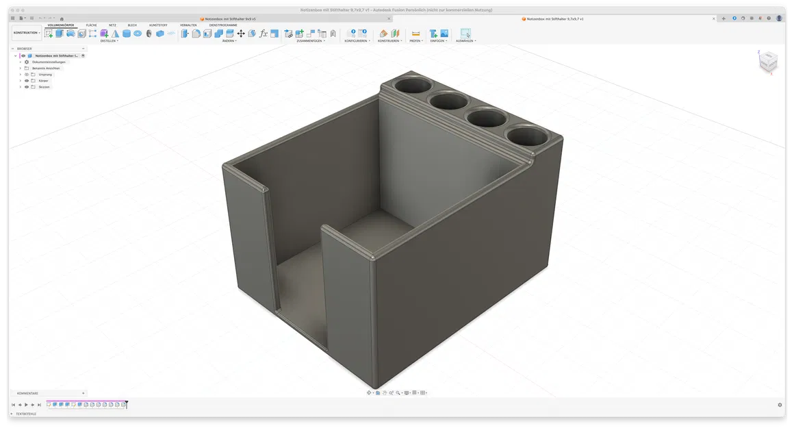 Hộp giấy note kèm giá giữ bút (Notizenbox mit Stifthalter) - Image 9
