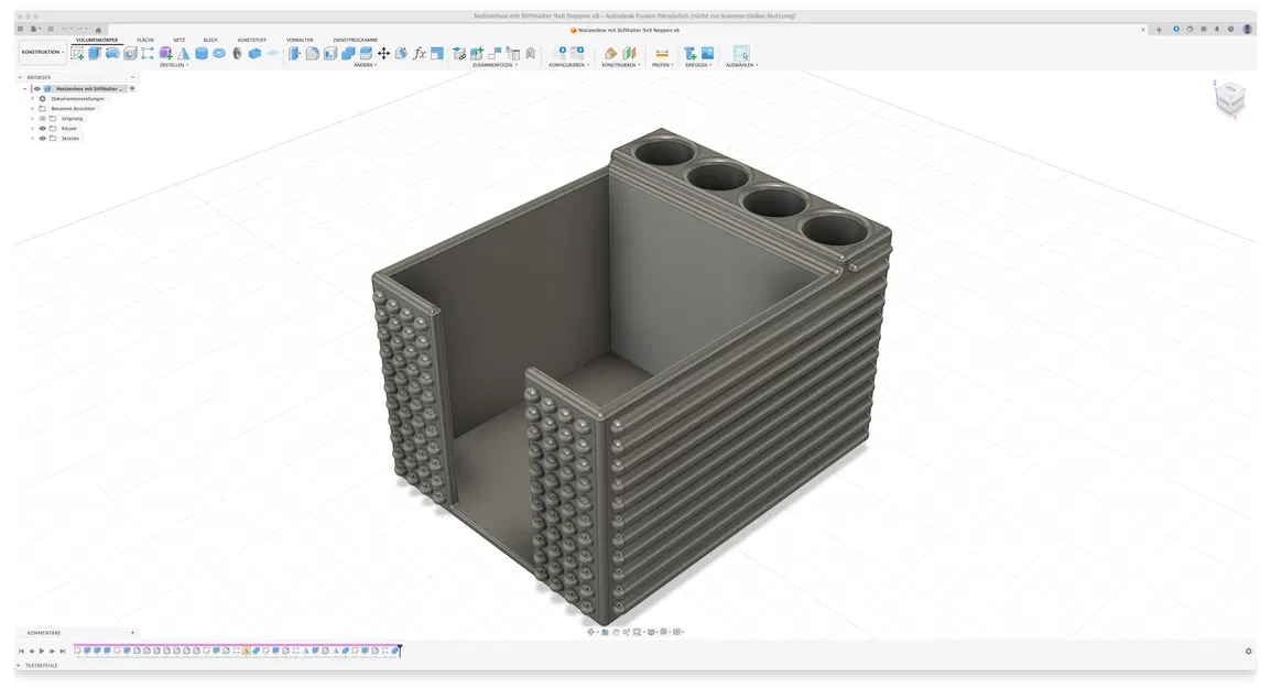 Hộp giấy note kèm giá giữ bút (Notizenbox mit Stifthalter) - Image 10