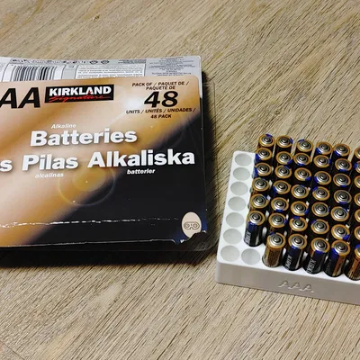 Khay đựng pin AAA (vừa pack 48 viên Costco!)