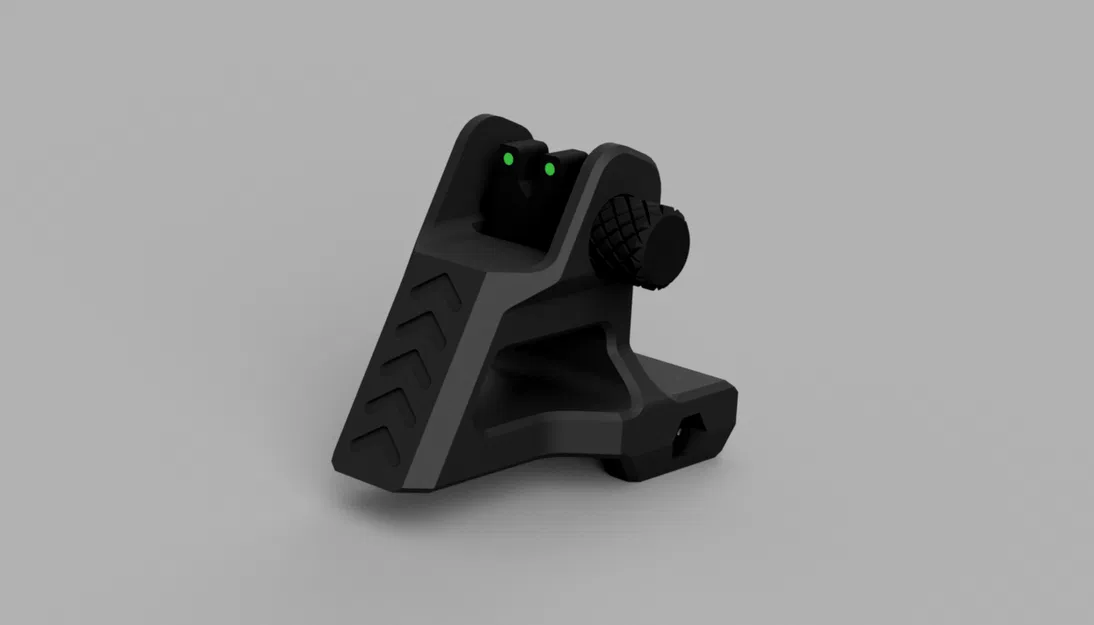 Ducky Iron Sights (Thước ngắm sắt chỉnh được) cho Picatinny & NATO Rail - Image 3