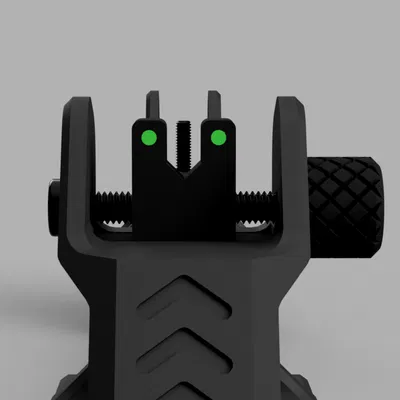 Ducky Iron Sights (Thước ngắm sắt chỉnh được) cho Picatinny & NATO Rail