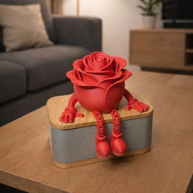 Valentines Rose Buddy Articulated – Quà Valentine dễ thương, decor nhà xinh - Image 1