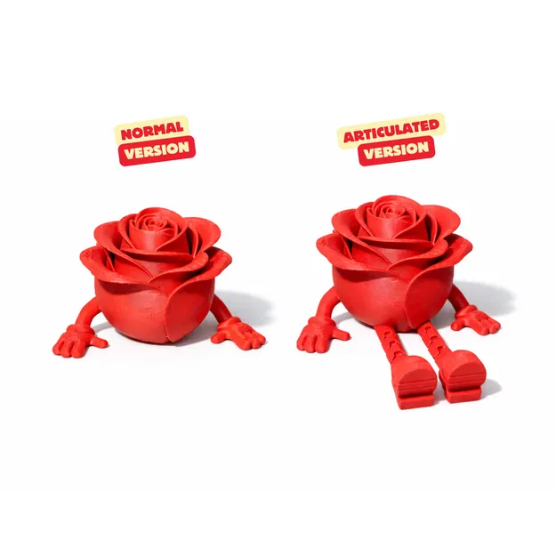 Valentines Rose Buddy Articulated – Quà Valentine dễ thương, decor nhà xinh - Image 2