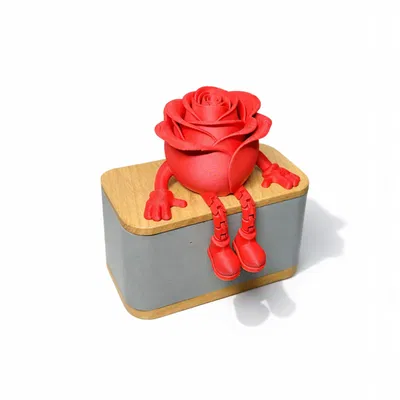 Valentines Rose Buddy Articulated – Quà Valentine dễ thương, decor nhà xinh