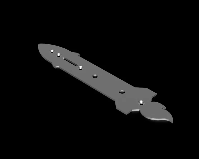 Rocket Ship Telecaster Control Plate – Plate điều khiển hình tên lửa cho Telecaster - Image 2